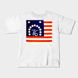 1976 bicentennial Flag Kids T-Shirt